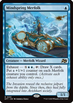 Mindspring Merfolk (PRE-051) - rare - Foil