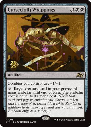 Cursecloth Wrappings (PRE-081) - rare - Foil