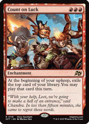 Count on Luck (PRE-118) - rare - Foil