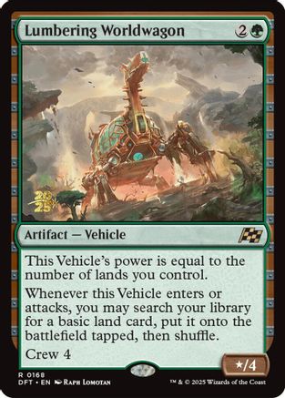 Lumbering Worldwagon (PRE-168) - rare - Foil