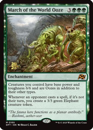 March of the World Ooze (PRE-169) - mythic - Foil
