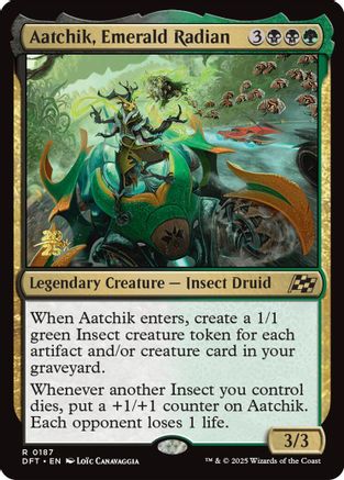 Aatchik, Emerald Radian (PRE-187) - rare - Foil