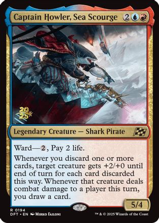 Captain Howler, Sea Scourge (PRE-194) - rare - Foil