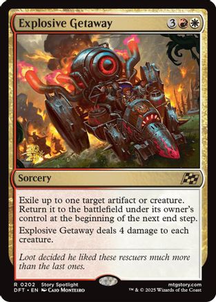 Explosive Getaway (PRE-202) - rare - Foil