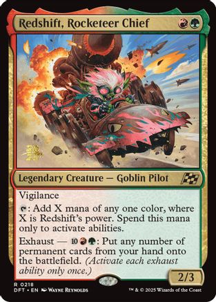 Redshift, Rocketeer Chief (PRE-218) - rare - Foil
