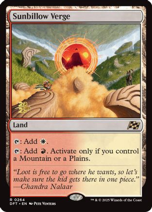 Sunbillow Verge (PRE-264) - rare - Foil