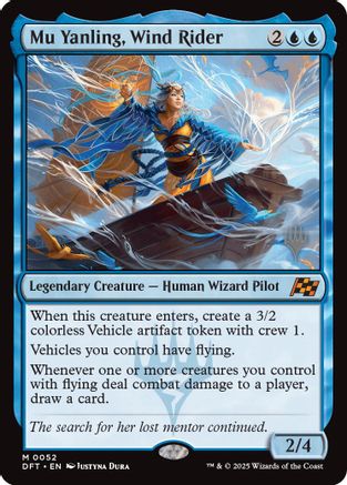 Mu Yanling, Wind Rider (PPDFT-052) - mythic - Foil