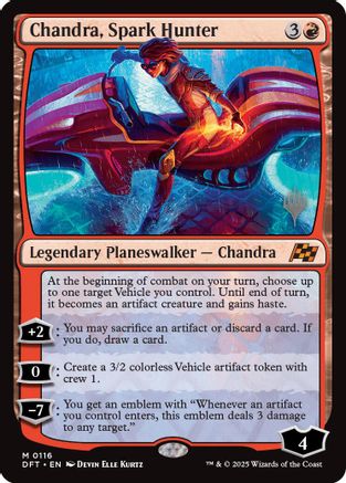 Chandra, Spark Hunter (PPDFT-116) - mythic