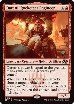 Daretti, Rocketeer Engineer (PPDFT-120) - rare