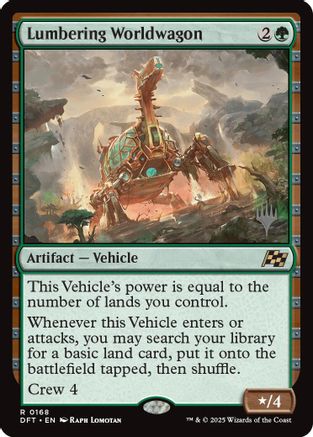 Lumbering Worldwagon (PPDFT-168) - rare - Foil
