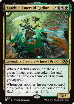 Aatchik, Emerald Radian (PPDFT-187) - rare - Foil