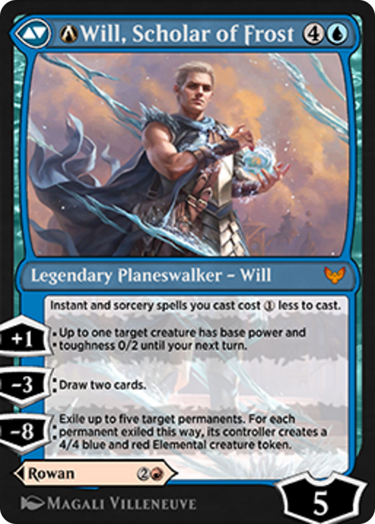 A-Rowan, Scholar of Sparks // A-Will, Scholar of Frost (STX-A-156) - mythic