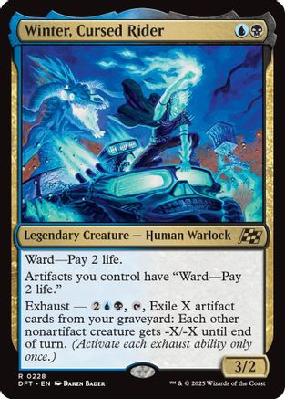 Winter, Cursed Rider (PPDFT-228) - rare - Foil