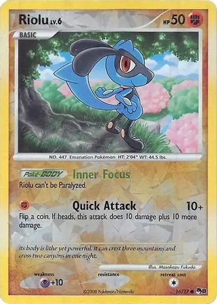 Riolu (Cracked Ice Holo) (016/017) - MCP  - Common - Holofoil