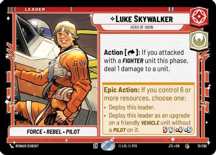 Luke Skywalker - Hero of Yavin (012/262) - JTL - Common