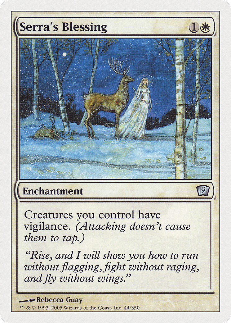 Serra's Blessing (9ED-044) - uncommon