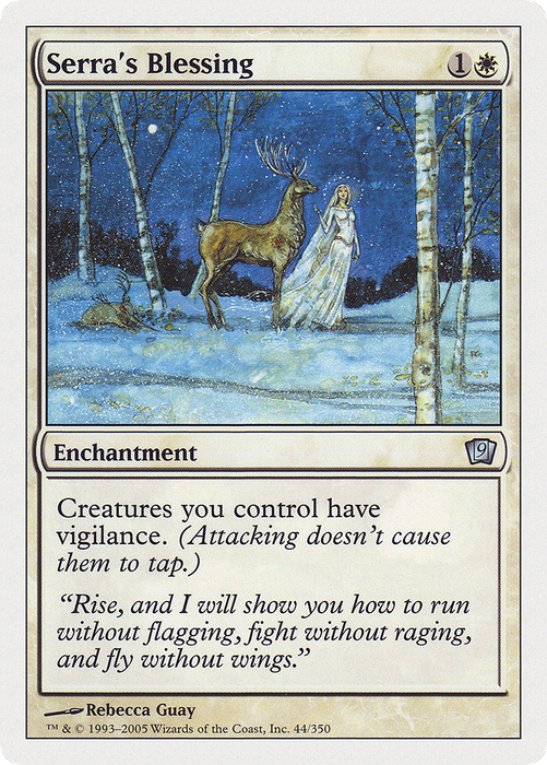 Serra's Blessing (9ED-044) - uncommon
