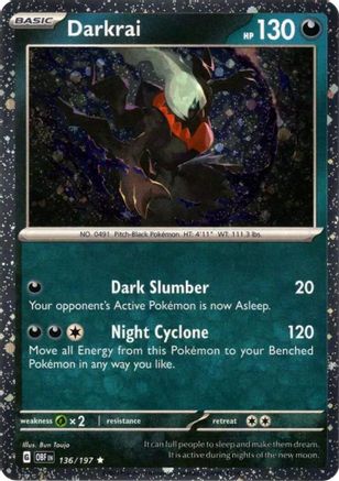 Darkrai (Cosmos Holo) (136/197) - MCP  - Rare - Holofoil