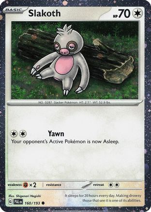 Slakoth (Cosmos Holo) (160/193) - MCP  - Common - Holofoil