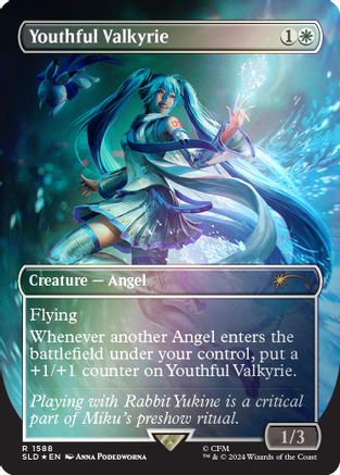 Youthful Valkyrie (Rainbow Foil) (SLD-1588) - rare - Foil