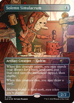 Solemn Simulacrum (1725) (Rainbow Foil) (SLD-1725) - rare - Foil