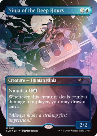 Ninja of the Deep Hours (Rainbow Foil) (SLD-1912) - rare - Foil