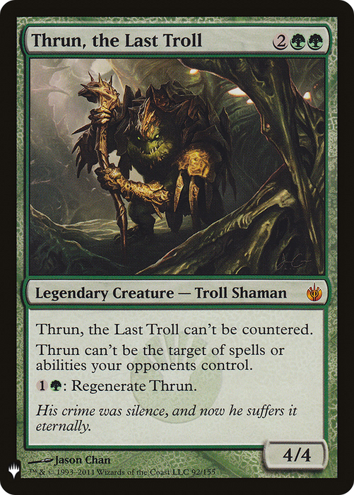Thrun, the Last Troll (LIST-MBS-92) - mythic
