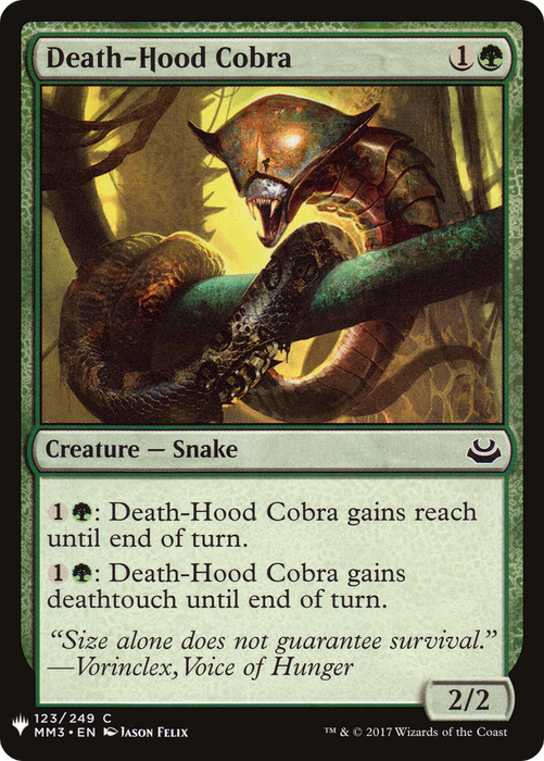 Death-Hood Cobra (LIST-MM3-123) - common