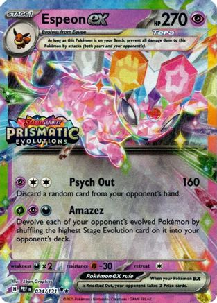 Espeon ex (034/131) - MCP  - Promo - Holofoil