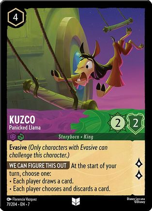 Kuzco - Panicked Llama (71/204) - Uncommon