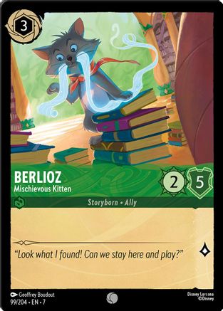 Berlioz - Mischievous Kitten (99/204) - Common - Cold Foil