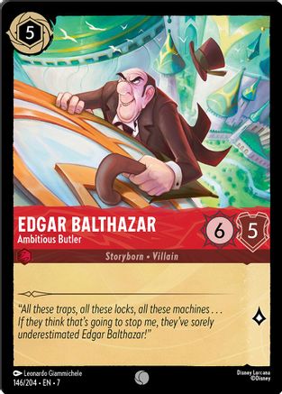 Edgar Balthazar - Ambitious Butler (146/204) - Common