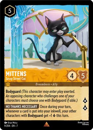 Mittens - Sassy Street Cat (9/204) - Rare
