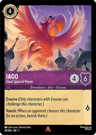 Iago - Giant Spectral Parrot (49/204) - Rare - Cold Foil