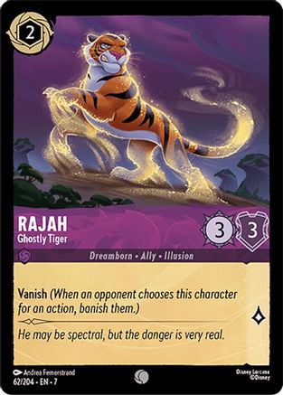 Rajah - Ghostly Tiger (62/204) - Common - Cold Foil