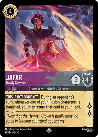 Jafar - Newly Crowned (51/204) - Super Rare