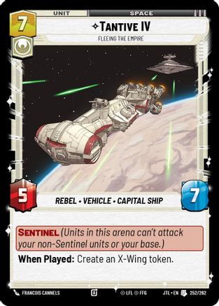 Tantive IV - Fleeing the Empire (252/262) - JTL - Uncommon