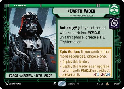 Darth Vader - Victor Squadron Leader (006/262) - JTL - Common