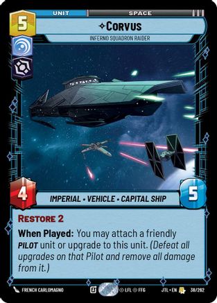 Corvus - Inferno Squadron Raider (038/262) - JTL - Rare