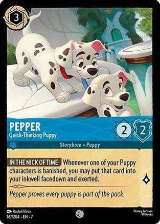 Pepper - Quick-Thinking Puppy (167/204) - Common