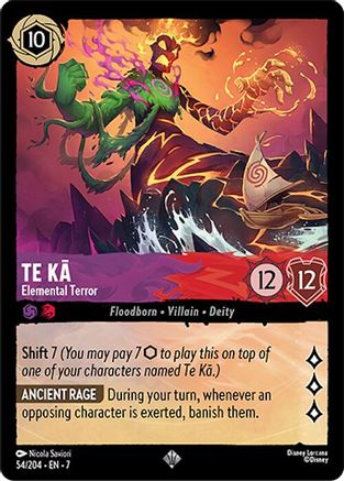 Te Ka - Elemental Terror (54/204) - Super Rare