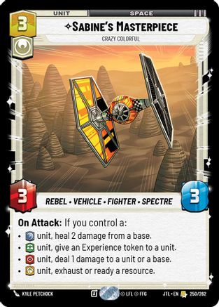Sabine's Masterpiece - Crazy Colorful (250/262) - JTL - Rare