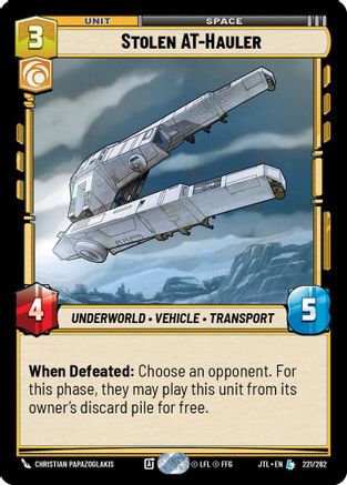Stolen AT-Hauler (221/262) - JTL - Legendary