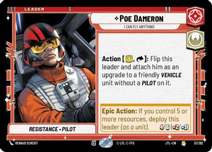 Poe Dameron - I Can Fly Anything (013/262) - JTL - Rare