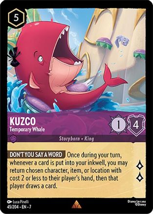 Kuzco - Temporary Whale FRANÇAIS (45/204) - IA - Rare