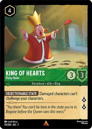 King of Hearts - Picky Ruler FRANÇAIS (111/204) - IA - Rare - Cold Foil