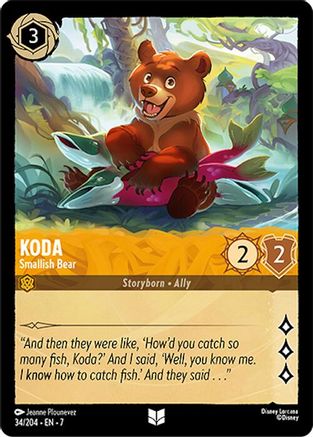Koda - Smallish Bear (34/204) - Uncommon - Cold Foil