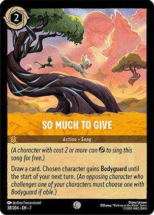 So Much to Give (38/204) - Common - Cold Foil