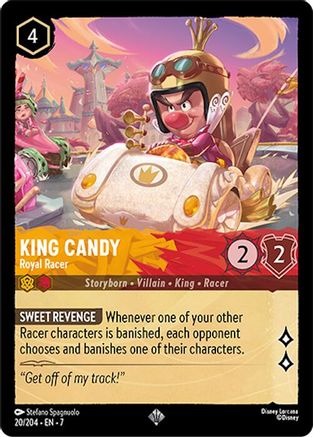 King Candy - Royal Racer FRANÇAIS (20/204) - IA - Très Rare - Cold Foil