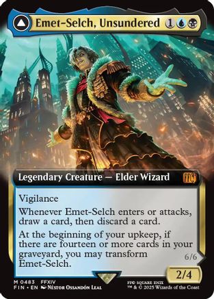 Emet-Selch, Unsundered // Hades, Sorcerer of Eld (FIN-483) - mythic: (Extended Art)